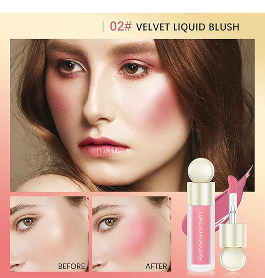 Liquid Blush Long Lasting Waterproof Natural Moisturizing Blush Matte Shades Cheek Rouges