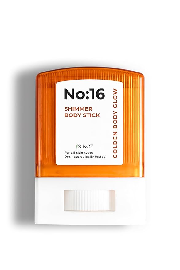No:16 Shimmer Stick | Face & Body Moisturizer | 16 Precious Oils | Lightweight, Non-Greasy Feel | Cheesecake Scent | Pearlescent Glow | 0.3 Fl Oz