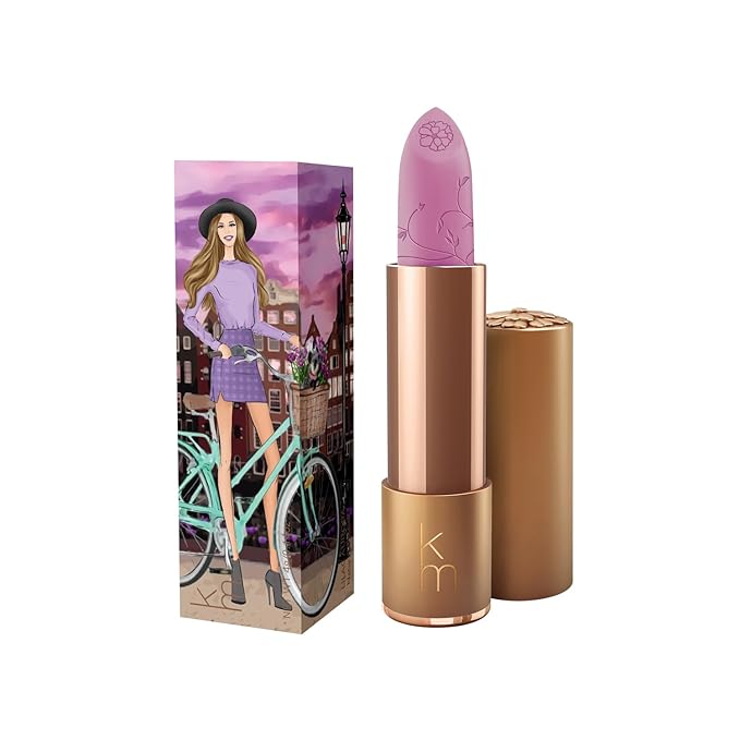 Karen Murrell - Natural Lip Stick - Lipstick 36 Lilac Aurora - Lilac Lipstick - Matte Finish, 100% Natural Ingredients, Moisturizes & Hydrates Lips - Paraben & Cruelty Free