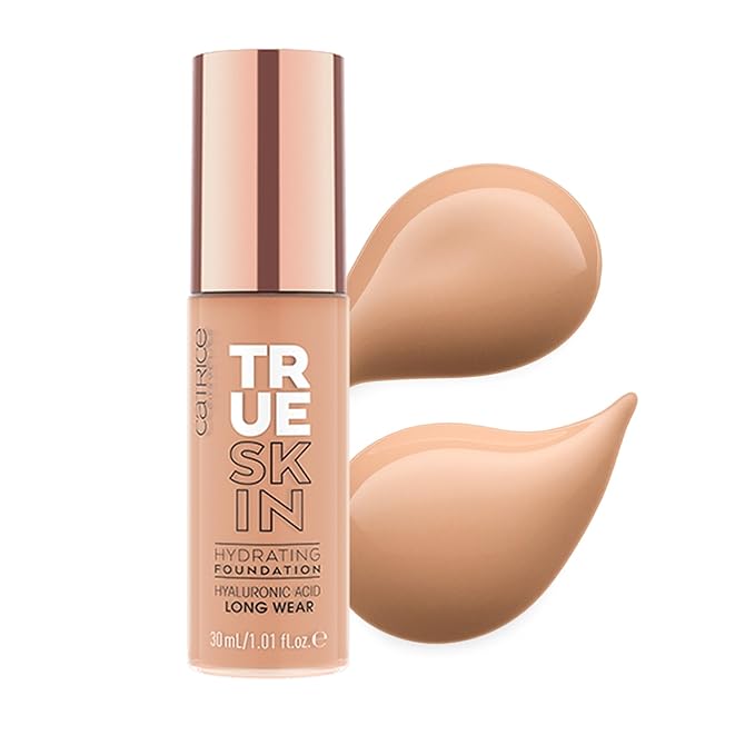 Catrice | True Skin Foundation 33 & The Hydrator Plump & Fresh Primer Bundle | Full Coverage Makeup | Vegan & Cruelty Free