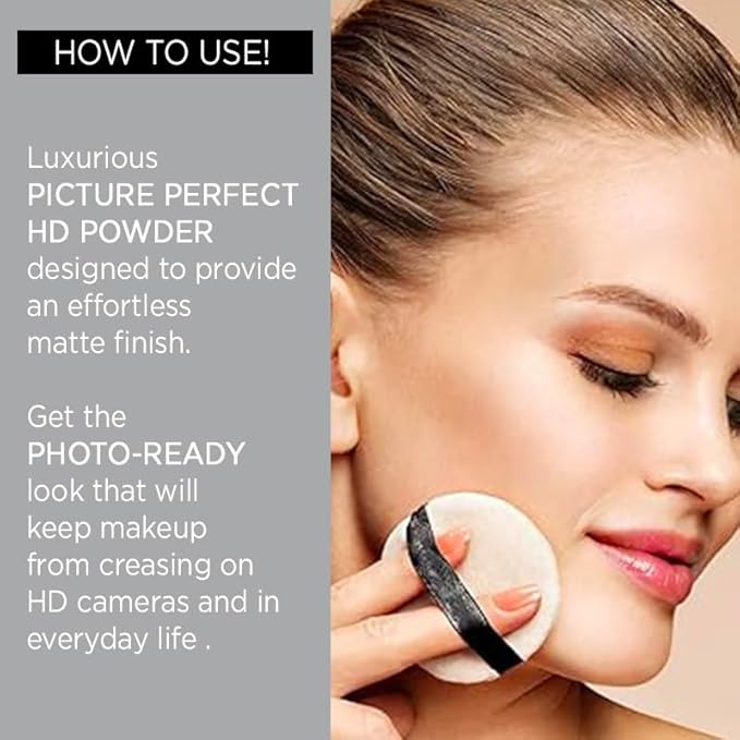 Picture Perfect Loose Setting Powder Makeup by Pure Cosmetics - Weightless Silica Face Makeup Powder - Anti-Aging Matte Face Powder for All Skin Types - Talc-Free, Paraben & Cruelty-Free, 4g/0.14oz