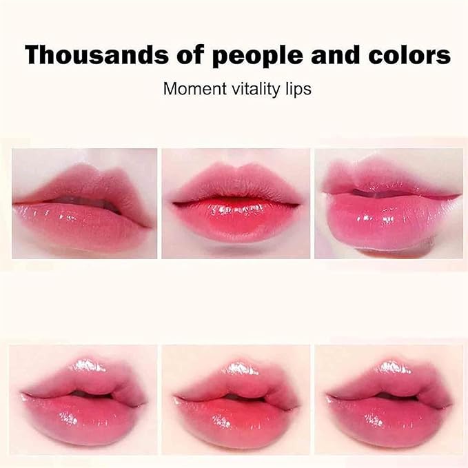 Transferproof Color Changing Lipstick,Gold Crystal Ph Lipstick Color Changing,Long Lasting 24 Hours Moisturizing Glossy Shine Lip Gloss for Women (1pcs)