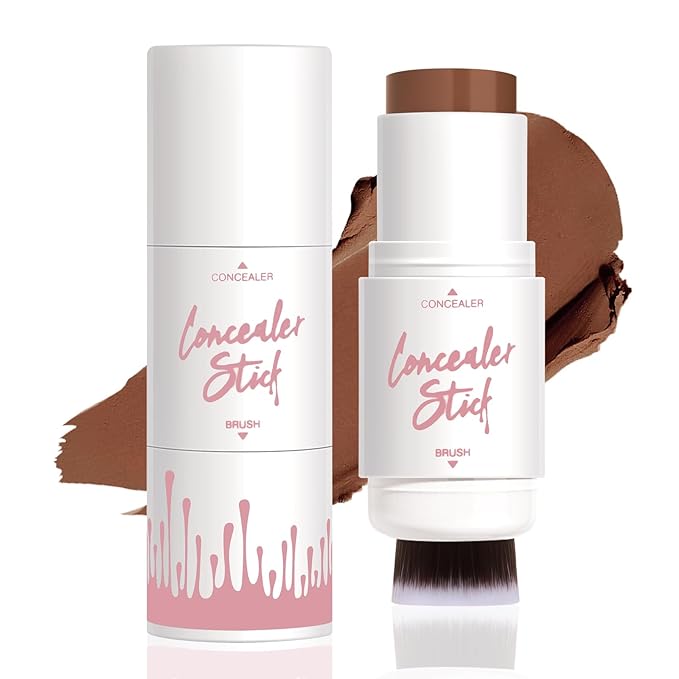 Dual-Ended Contour Stick, Matte Face Shaping & Highlighter Stick, Waterproof Bronzer Pen, Non-greasy, Create a Lightweight Finishing Makeup