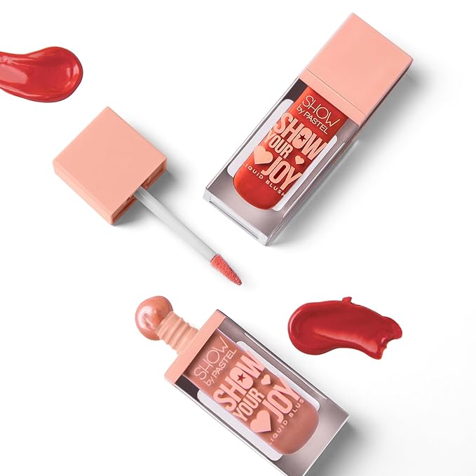 Show By Pastel Show Your Joy Liquid Blush 51 | Dewy Finish | Natural Looking | Clean Beauty | Moisturize The Skin Up to 24 Hours | Cruelty-Free | Natural and Fresh Looking | 0.141 fl.oz.