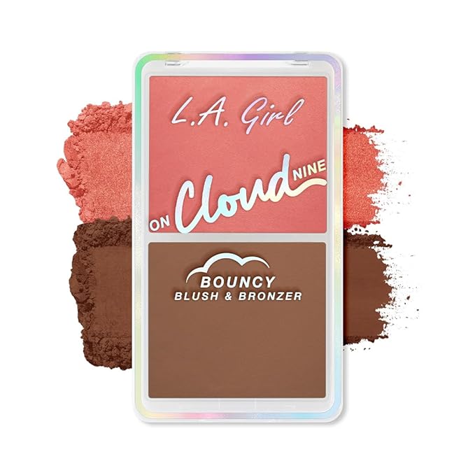 L.A. Girl On Cloud Nine Bouncy Blush Bronzer, Coral Bliss GBL499