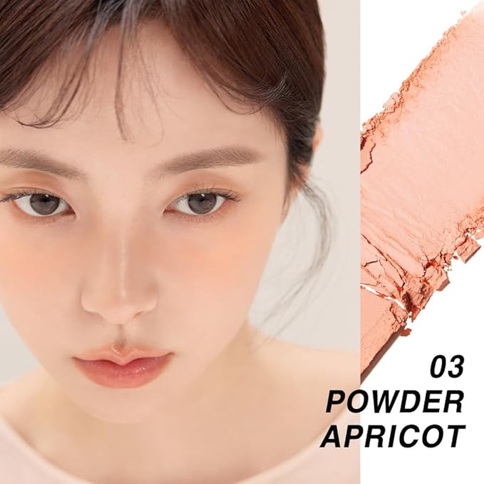 BBIA Ready To Wear Powder Cheek Blush #01 POWDER PINK + #03 POWDER APRICOT Bundle SET