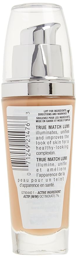 L'Oreal Paris True Match Lumi Healthy Luminous Makeup, W4 Natural Beige, 1 fl; oz.
