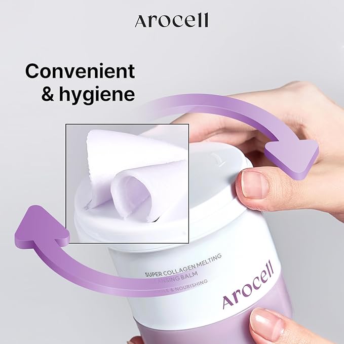 AROCELL Super Collagen Melting Cleansing Balm with Face Wash Cleasing Headband