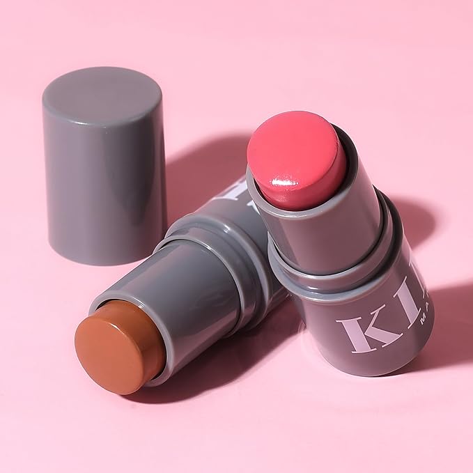 KIMUSE Cream Contour Stick Duo, Cream Blush Stick, Bronzer Shaping Stick, Creamy, Pigmented, Long Lasting, Vegan Face Make Up Sticks