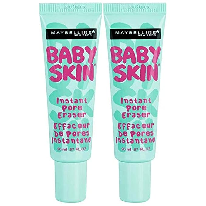 Maybelline Baby Skin Instant Pore Eraser Primer Makeup, Clear, 2 Count