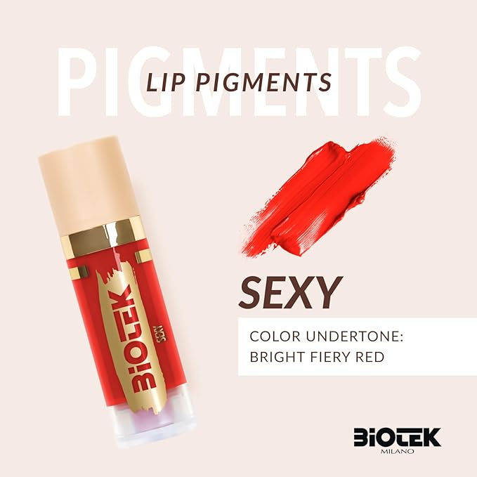 Biotek Lip Pigment for Permanent Makeup - Red Color for Lip - Made in Italy - Sexy 0,61 fl.oz.