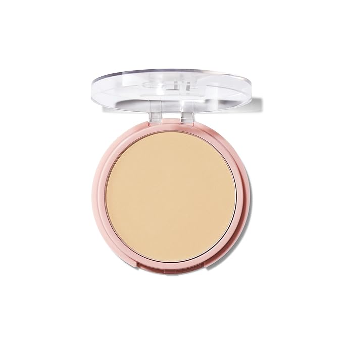 e.l.f. Halo Glow Powder Filter, Ultra-fine Finishing Powder, Smooths The Look of Pores & Fine Lines, Creates A Soft-Focus Glow, Vegan & Cruelty-Free, Fair Warm