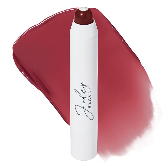 Julep All-in-One Beauty Trio: Cushion Complexion Foundation Cocoa, Skip the Brush Blush Stick Passion Fruit, and It’s Balm Tinted Lip Balm Black Cherry