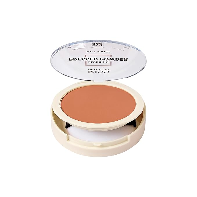 Soft Matte Pressed Powder, Blurring Poreless Face Powder Makeup, Medium Coverage Setting Powder Infused with Salicylic Acid & Niacinamide, Clean Beauty (Warm Honey, 0.28 Ounce)