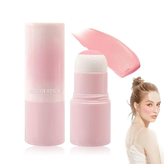 Matte Contour Blush Stick for Cheeks and Face - Buildable Shimmer Facial Blusher Shades - Blendable Cosmetic Makeup 02