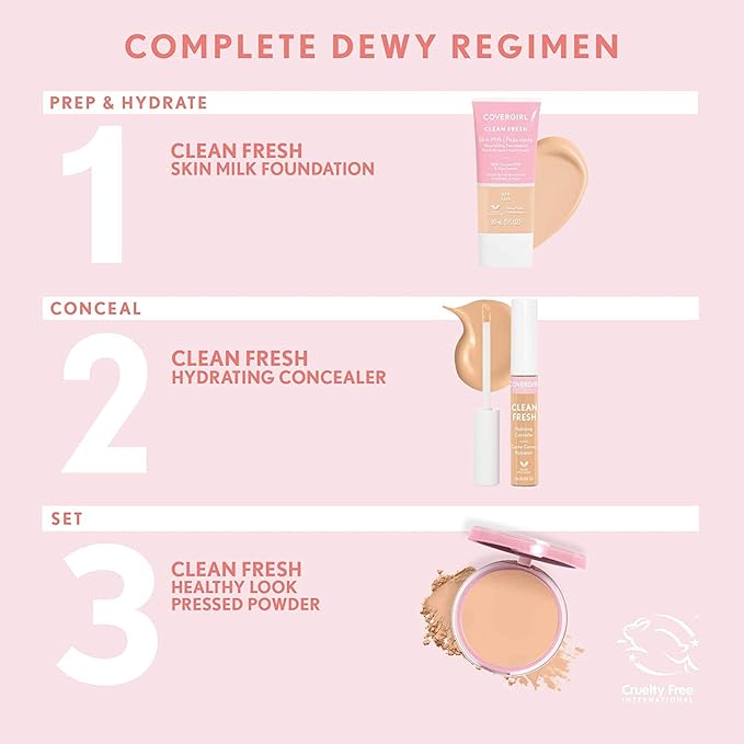 COVERGIRL Clean Fresh Hydrating Concealer, Fair Light, 0.23 Fl Oz (Pack of 2)