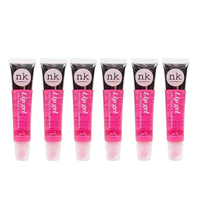 NICKA K NEW YORK Lip Gel Color with Vitamin E (6PACK) (BUBBLE GUM)