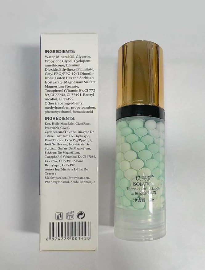 2PCS One Step Color Corrector,Color Correcting Facial Serum,Color Corrector Isolation Cream,Moisturizing Long Lasting Oil Control Invisible Pore Face Concealer Foundation Makeup Primer Base for Face