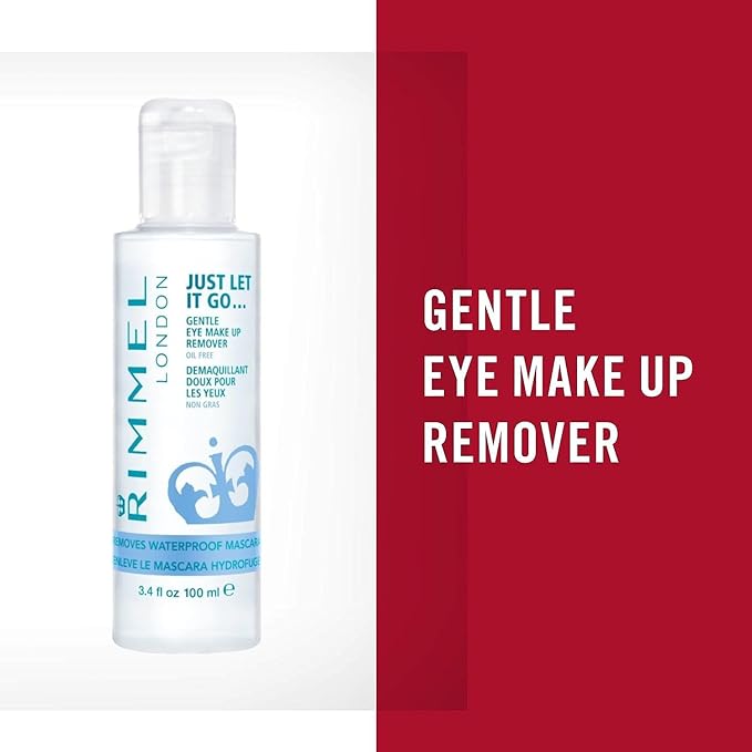 Rimmel Just Let It Go Eye Make Up Remover, 3.4 Fl Oz , 2 Count (Pack of 1)