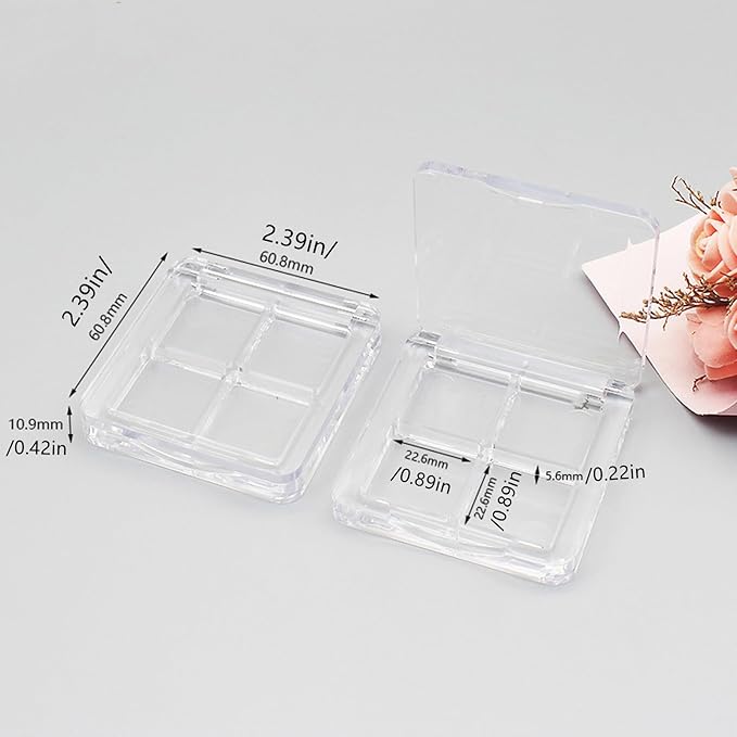 Empty Lipstick Palette, 3 Pieces Empty Makeup Palette Box Eyeshadow Palette Box DIY Eyeshadow Powder Blush Lipstick Palette for Women Daily and Travel Use