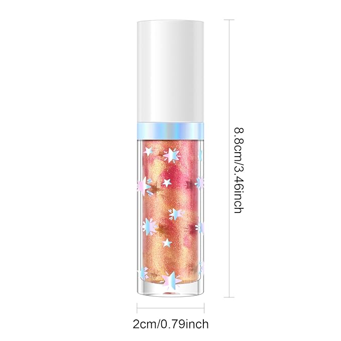 KYDA Marble Liquid Blush, Radiant Marbleized Blush for Cheek, Multidimensional Buildable Color, Lightweight Shimmery Satin Face Makeup, Lighting Glow Blusher, 02 Sunset Glow