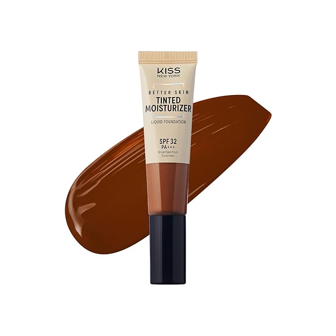 Tinted Moisturizer with SPF 32 PA+++ (Deep Honey), 12 Hour Hydrating Sunscreen for Face, No White Cast, Natural Radiant Finish, Medium Coverage, With Hyaluronic Acid, Vitamin E, Peptide