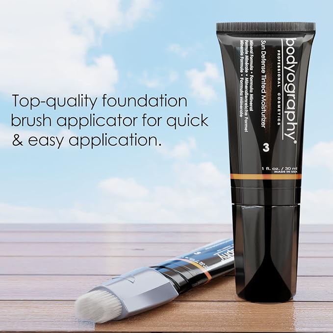 Bodyography Sun Defense Tinted Moisturizer - Nourishes and Defends Skin (Dark)
