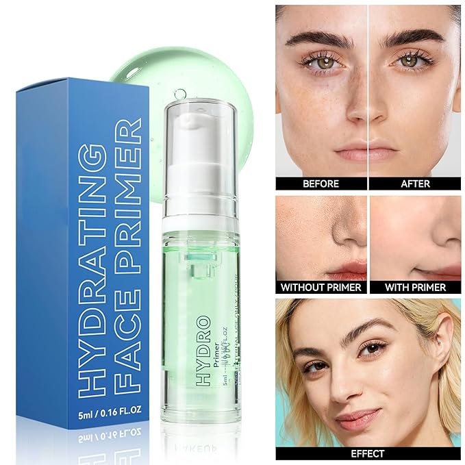 Hydrating Face Primer, Smooth Skin Base Primer for Oil Control & Long-lasting Moisturize, Pores Fine Lines Minimizer Foundation Primers for All Type, #03