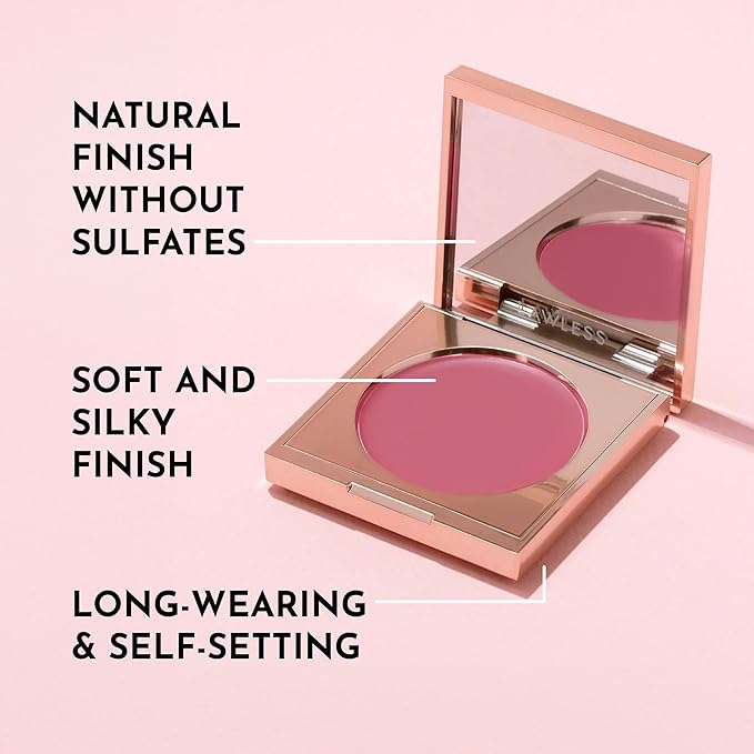 Pinch My Cheeks Soft-Blur Cream Blush - Duchess - Premium Blush with Natural Ingredients to Re-Energize and Protect the Skin While Imparting a Soft, Cloudy Finish - 0.18 oz
