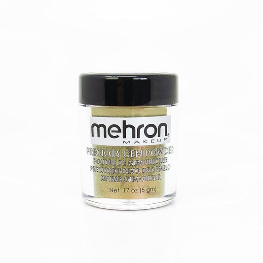 Mehron Makeup Precious Gem Loose Pigment Shimmering Eye Powder (.17oz) (Jade)