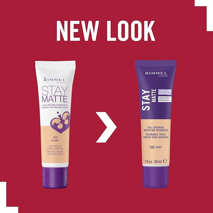 Rimmel Stay Matte Foundation, Fair Beige, 1 Fluid Ounce (Pack of 2)