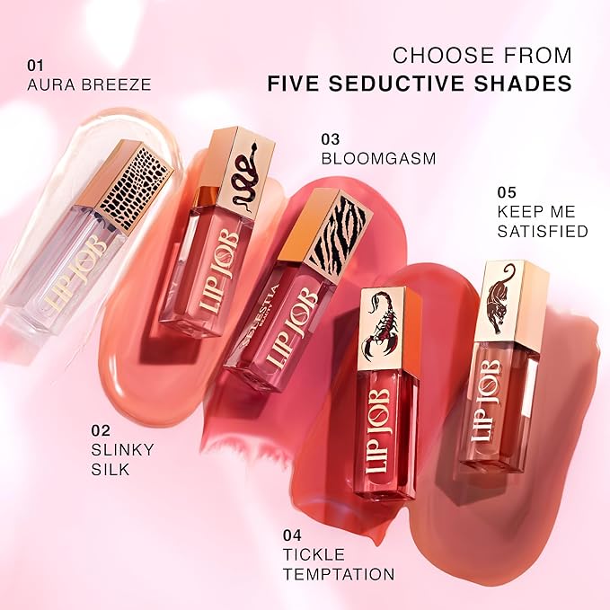 Waterproof Lip Liner & Plumping Lip Gloss - Long-lasting Combo for Makeup - Oral Fixation Pencil & Lip Job Plumping Gloss - Two Piece Makeup Gift Set for Women
