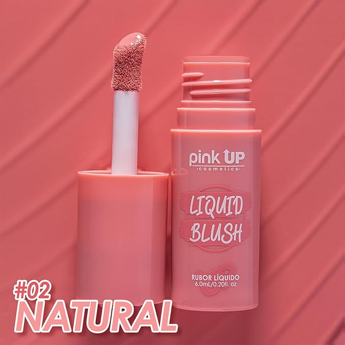 | Liquid Blush | Long-Lasting Liquid Blush | Non-Greasy | Highly Pigmented | Suitable for All Skin Types | Matte Colors | Subtle Shimmer Highlights | Shade: Natural | 6ml | Model PKLB02