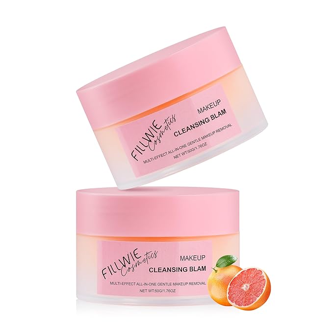 Effective Makeup Cleansing Balm, Powerful Remover, Deep Cleanser for Heavy Makeup Removal, Gentle Melting Cleansing Creams, Grapefruit Extract, Travel-Size, 2-Pack(100G/3.52OZ)
