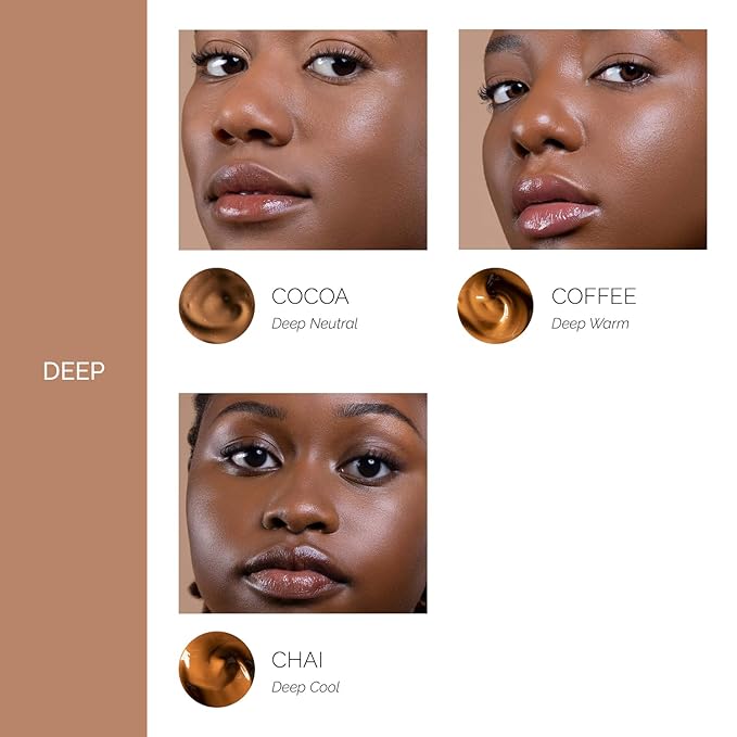 OFIR Skin Satin Medium Coverage Foundation | Lightweight Foundation Makeup with Vegan Formula | Blue Light Protection & Non-Creasing for Long-Lasting Wear | 1 FL OZ (Truffle - Very Deep Cool)