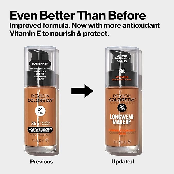 Revlon Colorstay SPF 15 Makeup Foundation for Combination/Oily Skin, Mocha, 1 Fl Oz