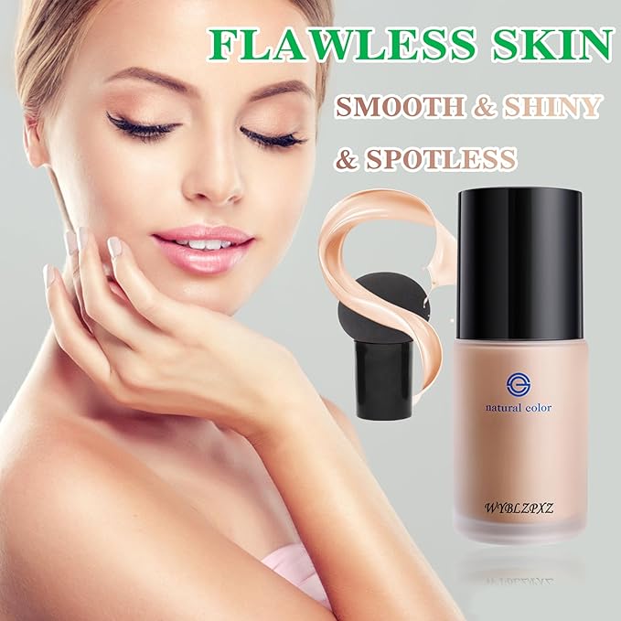 Mushroom Head Air Cushion CC Cream BB Cream Cushion Foundation Moisturizing Full Coverage Foundation Concealer Lasting Foundation Makeup Tone Makeup Base Primer(Natural)A
