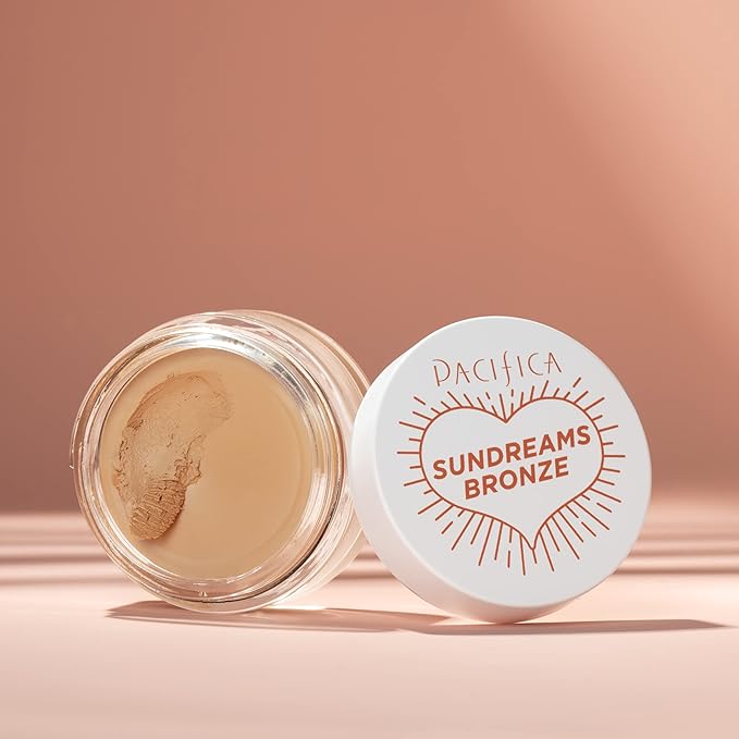 Pacifica Bronzer – Sun Dreams Matte Bronzing Cream Highlighter, Hydrating & Buildable Contour with Floral Extracts, Talc-Free, Vegan & Cruelty-Free, 1 oz (Shade Sandy Kiss)
