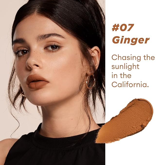 ITY Velvet Matte Finish Lip Stain-Mousse Textured Lip Clay, Conceals Lip Lines, Rich Pigment Lip Tint Lipsticks,3 Pack, 0.14 oz (4g) in Berrylicious, Ginger, Embered