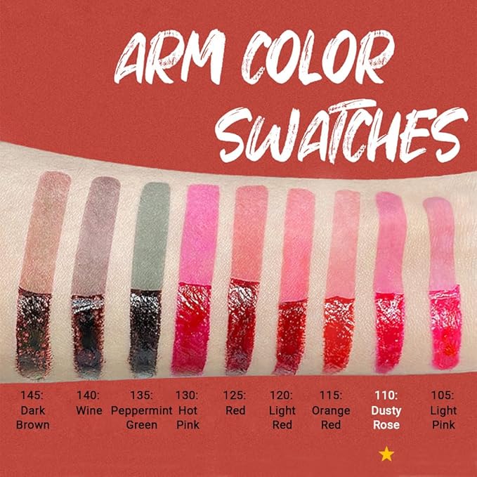 1Pcs Lips Stain Peel off Lip Liner Stain, Peel off lip stains for Women, Long Lasting Waterproof Transfer-proof lipstains, Instant Peel Off Lip Stain Color,Create A Natural Lip Color,110# Dusty Rose