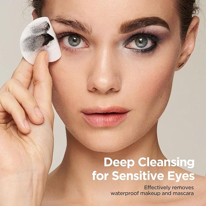 BIOCHEM Deep Cleansing Set – Waterproof Eye & Lip Makeup Remover for Mascara and Heavy Makeup + Exfoliating Face Scrub with Fruit Enzymes, Facial Cleanser Kit for Pores and Blackheads