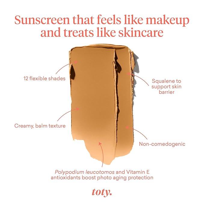 Toty by Sofia Vergara - Ilumina CC Creamy Compact SPF 50+ Mineral Broad Spectrum Sunscreen for Face + Ilumina Brush - CC cream foundation with spf 50 - MAKEUP - 4W Bundle