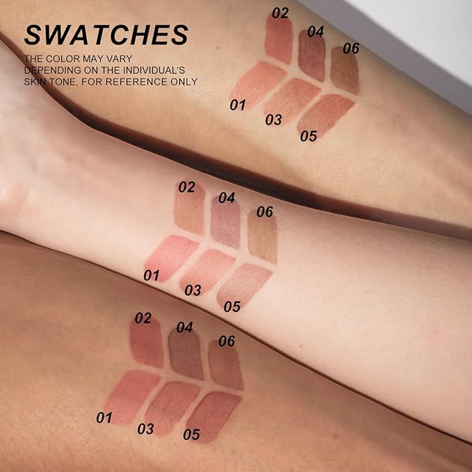 YOUNG VISION Lip Tint Marker, Lightweight Lip Stain, Liquid lipstick with Nude Matte Shades, Lip Liner and Stick 2-in-1, Long Wearing and Waterproof