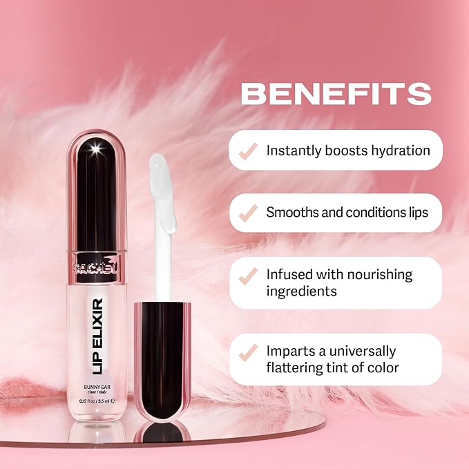 Sacheu Lip Liner Stay-N & Lip Elixir Bundle — Long Lasting Matte Lip Tattoo, Transfer Proof Lipstain Infused with Hyaluronic Acid & Vitamin E, for All Skin Types — P-inked and Clear