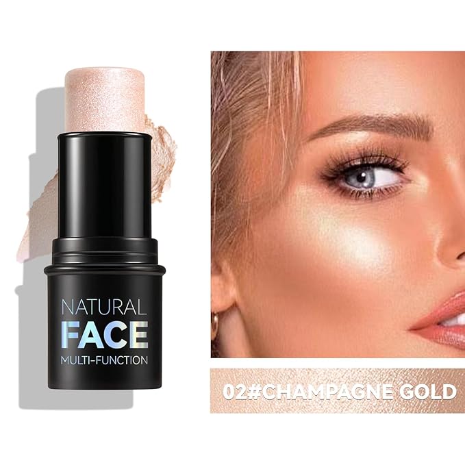 3 Pcs Contour Stick Set Multi Face Makeup Pencil Kit Shades Highlighter Stick Bronzer Stick Blusher Stick Waterproof Long Lasting Contour Stick Smooth Natural Contouring Illuminator