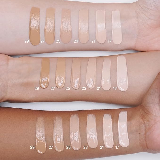 2aN Gleaming Tension Cushion Foundation Pact (#29 Caramel Beige) + Pure Glash Highlighter (OR01 Peach Beam) Peachy Glow Makeup Set