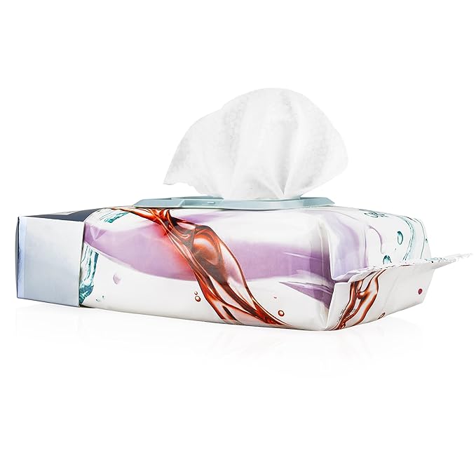 Body Prescription Makeup Cleansing Wipes - Gentle and Effective Face Wipes, 50 Count (Pack of 1), Retinol