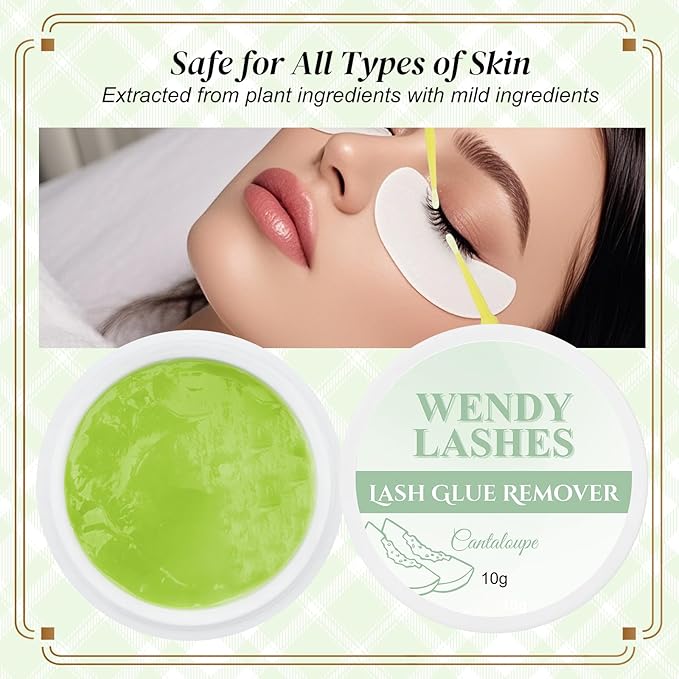Eyelash Extension Remover Lash Remover for Lash Extensions Low Irritation Eyelash Glue Remover Professional Salon Eyelash Adhesive Remover(10g)