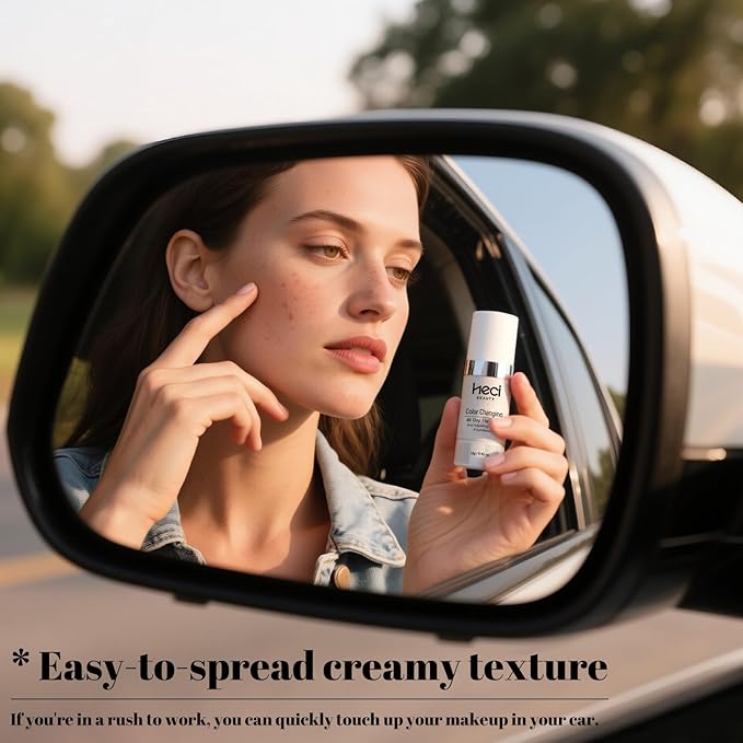 Color Changing Foundation,2 Pack Travel Size, Medium Coverage, Improves Uneven Skin Tone, Lightweight & Lasting,Make up for Flawless Liquid Foundation,Nature Finish for Bright Skin 0.42 oz