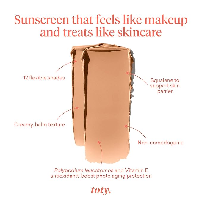 Toty by Sofia Vergara - Ilumina CC Creamy Compact SPF 50+ Mineral Broad Spectrum Sunscreen for Face + Ilumina Brush - CC cream foundation with spf 50 - MAKEUP - 3C Bundle